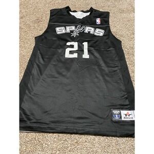 Alleson Athletic San Antonio Spurs Tim Duncan 21 Reversible Jersey Mens Small